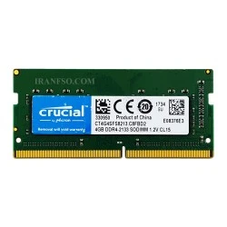 رم لپ تاپ 4 گیگ Crucial DDR4-2133 MHZ 1.2V شش ماه گارانتی