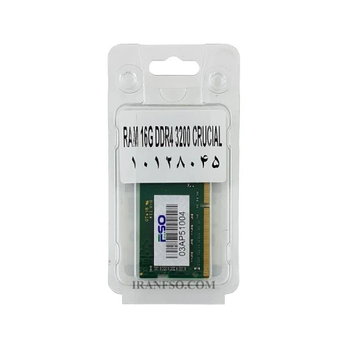 رم لپ تاپ 16 گیگ Crucial DDR4-3200 MHz 1.2V یک سال گارانتی