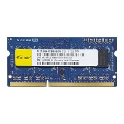 رم لپ تاپ 2 گیگ Elixir DDR3-1333-10600 MHz 1.5V سه ماه گارانتی