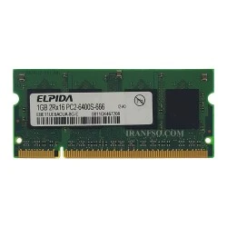 رم لپ تاپ 1 گیگ Elpida DDR2-800-6400 MHZ 1.8V سه ماه گارانتی
