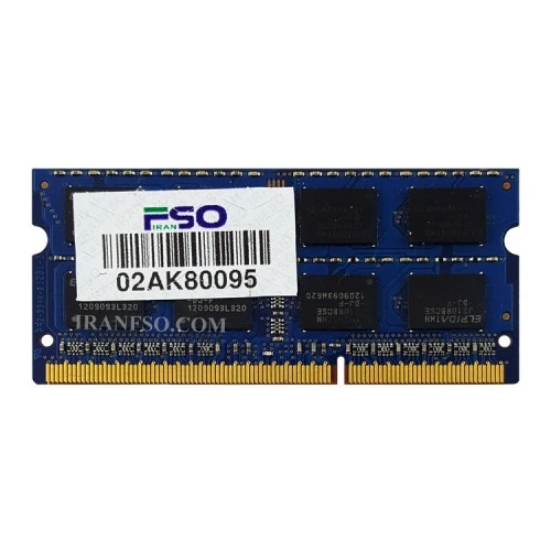 رم لپ تاپ 4 گیگ Elpida DDR3 1333-10600 MHz 1.5V یک سال گارانتی