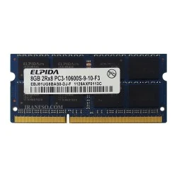 رم لپ تاپ 8 گیگ Elpida DDR3-1333-10600 MHz 1.5V شش ماه گارانتی
