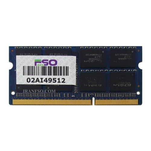 رم لپ تاپ 8 گیگ Elpida DDR3-1333-10600 MHz 1.5V شش ماه گارانتی