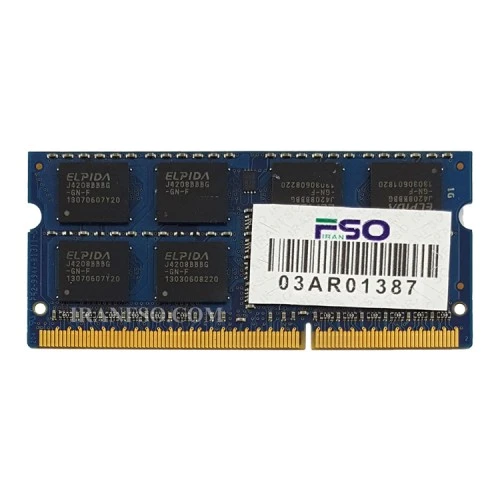 رم لپ تاپ 8 گیگ Elpida DDR3 1600-12800 MHz 1.5V یک سال گارانتی