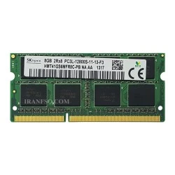 رم لپ تاپ 8 گیگ Hynix DDR3-PC3L-1600-12800 MHZ 1.35V یک سال گارانتی