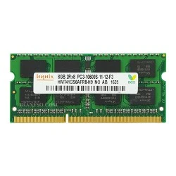 رم لپ تاپ 8 گیگ Hynix DDR3-1333-10600 MHZ 1.5V یک سال گارانتی