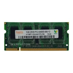 رم لپ تاپ 1 گیگ Hynix DDR2-800-6400 MHZ 1.8V سه ماه گارانتی