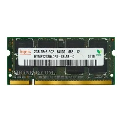 رم لپ تاپ 2 گیگ Hynix DDR2-800-6400 MHZ 1.8V سه ماه گارانتی