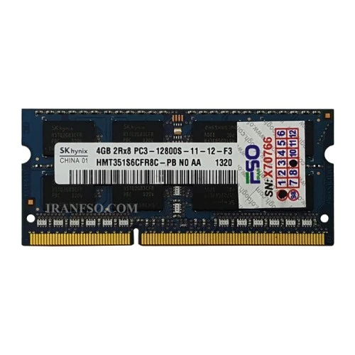 رم لپ تاپ 4 گیگ Hynix DDR3-1600-12800 MHZ 1.5V