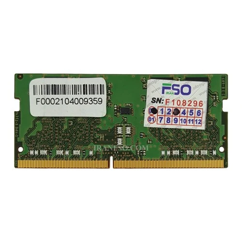 رم لپ تاپ 4 گیگ Hynix DDR4-2133 MHZ 1.2V شش ماه گارانتی