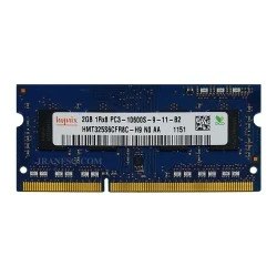 رم لپ تاپ 2 گیگ Hynix DDR3-1333-10600 MHZ 1.5V سه ماه گارانتی