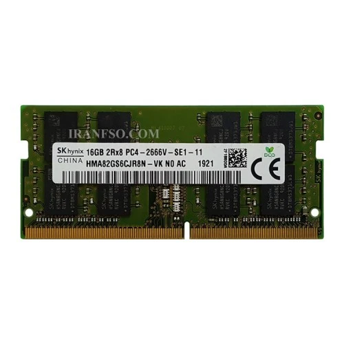 رم لپ تاپ 16 گیگ Hynix DDR4-2666 MHZ 1.2V یک سال گارانتی