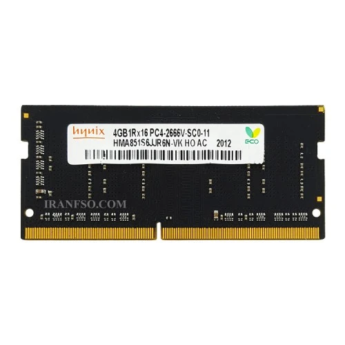 رم لپ تاپ 4 گیگ Hynix DDR4-2666 MHZ 1.2V یک سال گارانتی