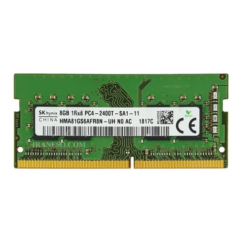 رم لپ تاپ 8 گیگ Hynix DDR4-2400 MHZ 1.2V شش ماه گارانتی