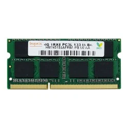 رم لپ تاپ 4 گیگ Hynix 4GB DDR3-PC3L 1333-10600MHz 1.35V شش ماه گارانتی