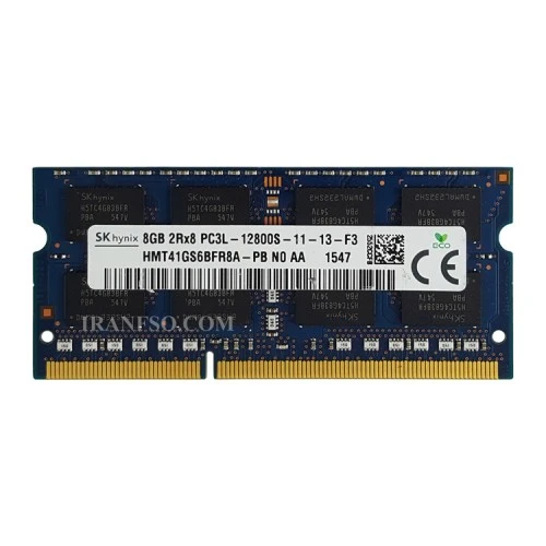 رم لپ تاپ 8 گیگ SK Hynix DDR3-PC3L-1600-12800 MHZ 1.35V یک سال گارانتی