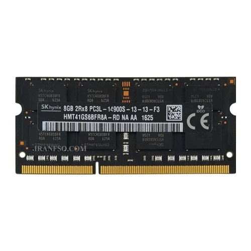 رم لپ تاپ 8 گیگ SK Hynix DDR3-PC3L-1866-14900 MHZ 1.35V شش ماه گارانتی