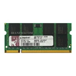 رم لپ تاپ 2 گیگ Kingston DDR2-800-6400 MHZ 1.8V سه ماه گارانتی