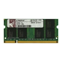 رم لپ تاپ 2 گیگ Kingston DDR2-667-5300 MHZ 1.8V یک ماه گارانتی