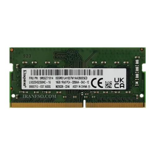 رم لپ تاپ 16 گیگ Kingston DDR4-3200 MHZ 1.2V یک سال گارانتی