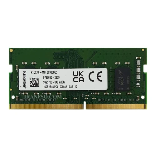 رم لپ تاپ 16 گیگ Kingston DDR4-3200 MHz 1.2V شش ماه گارانتی