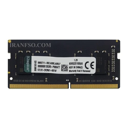 رم لپ تاپ 8 گیگ Kingston DDR4-3200 MHz 1.2V دو سال گارانتی