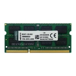 رم لپ تاپ 8 گیگ Kingston DDR3 1333-10600 MHz 1.5V دو سال گارانتی