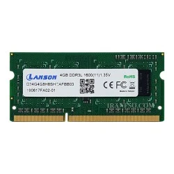 رم لپ تاپ 4 گیگ Lanson DDR3-PC3L 1600-12800 MHz 1.35V شش ماه گارانتی