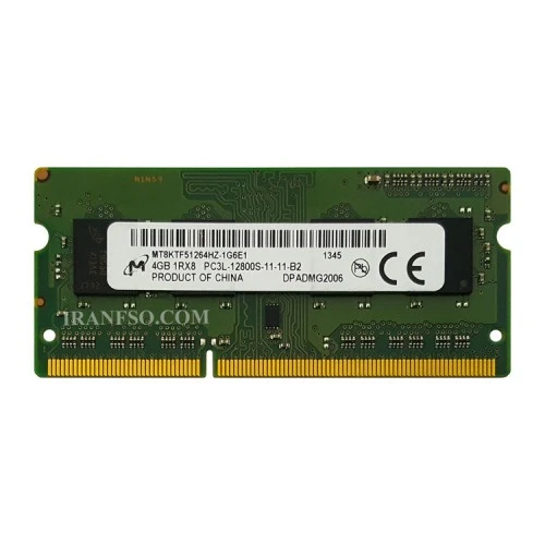 رم لپ تاپ 4 گیگ Micron Technology DDR3-PC3L-1600-12800 MHZ 1.35V