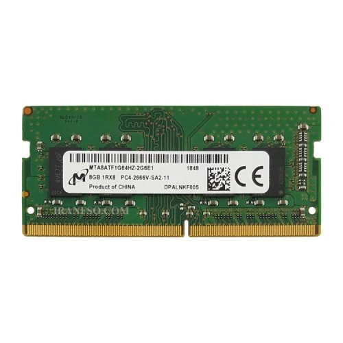 رم لپ تاپ 8 گیگ Micron Technology DDR4-2666 MHZ 1.2V شش ماه گارانتی
