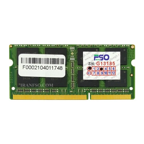 رم لپ تاپ 4 گیگ Micron Technology DDR3-1333-10600 MHZ 1.5V یک سال گارانتی