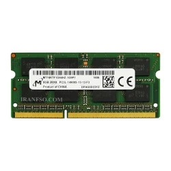 رم لپ تاپ 8 گیگ Micron Technology DDR3-PC3L-1866-14900 MHZ 1.35V شش ماه گارانتی