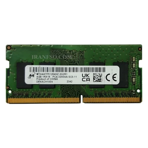 رم لپ تاپ 4 گیگ Micron Technology DDR4-3200 MHz 1.2V سه ماه گارانتی