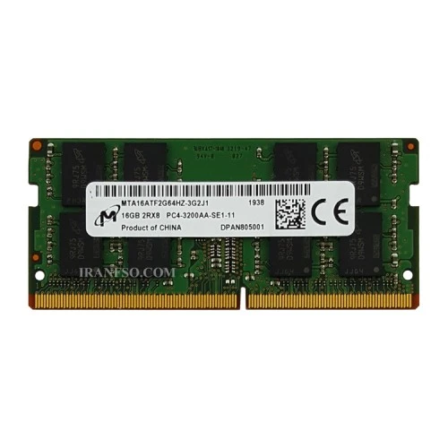 رم لپ تاپ 16 گیگ Micron Technology DDR4-3200 MHZ 1.2V یک سال گارانتی