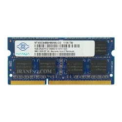 رم لپ تاپ 4 گیگ Nanya DDR3 10600-1333 MHZ 1.5V شش ماه گارانتی