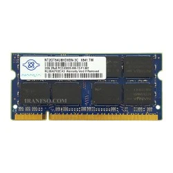 رم لپ تاپ 2 گیگ Nanya DDR2-667-5300 MHZ 1.8V یک ماه گارانتی
