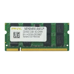 رم لپ تاپ 2 گیگ PNY DDR2-800-6400 MHZ 1.8V سه ماه گارانتی