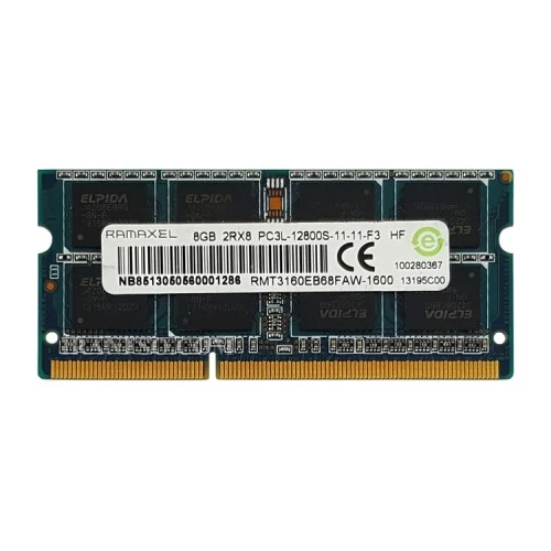 رم لپ تاپ 8 گیگ Ramaxel DDR3-PC3L-1600-12800 MHZ 1.35V شش ماه گارانتی