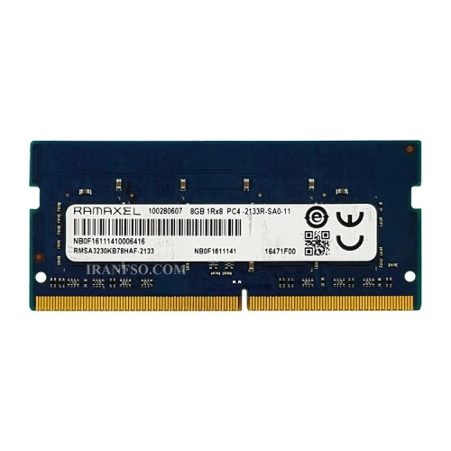 رم لپ تاپ 8 گیگ Ramaxel DDR4-2133 MHZ 1.2V شش ماه گارانتی