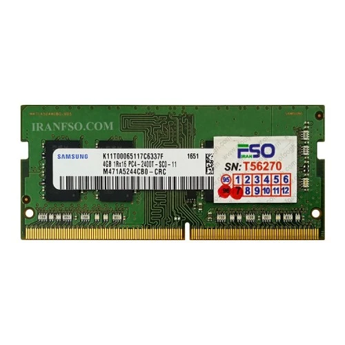 رم لپ تاپ 4 گیگ سامسونگ DDR4-2400 MHZ 1.2V