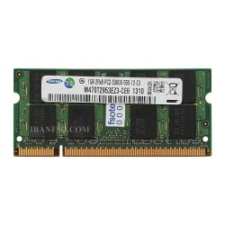 رم لپ تاپ 1 گیگ سامسونگ Samsung DDR2-667-5300 MHZ 1.8V سه ماه گارانتی