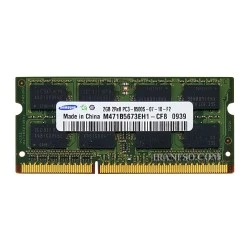 رم لپ تاپ 2 گیگ Samsung DDR3-8500-1066 MHZ 1.5V سه ماه گارانتی