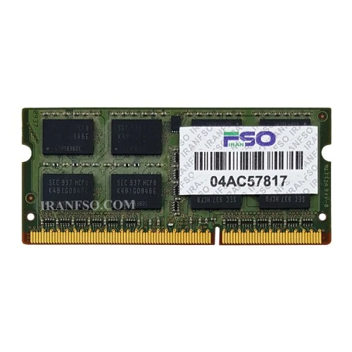 رم لپ تاپ 2 گیگ Samsung DDR3-8500-1066 MHZ 1.5V سه ماه گارانتی