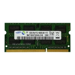 رم لپ تاپ 8 گیگ سامسونگ DDR3-1333-10600 MHZ 1.5V یک سال گارانتی