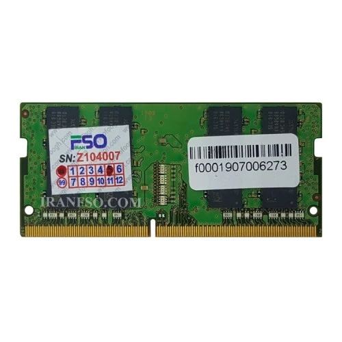 رم لپ تاپ 16 گیگ سامسونگ DDR4-2666 MHZ 1.2V شش ماه گارانتی