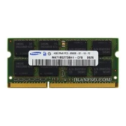 رم لپ تاپ 4 گیگ سامسونگ DDR3 1066-8500 MHz 1.5V شش ماه گارانتی