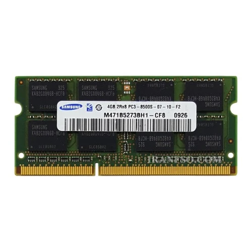 رم لپ تاپ 4 گیگ سامسونگ DDR3 1066-8500 MHz 1.5V سه ماه گارانتی