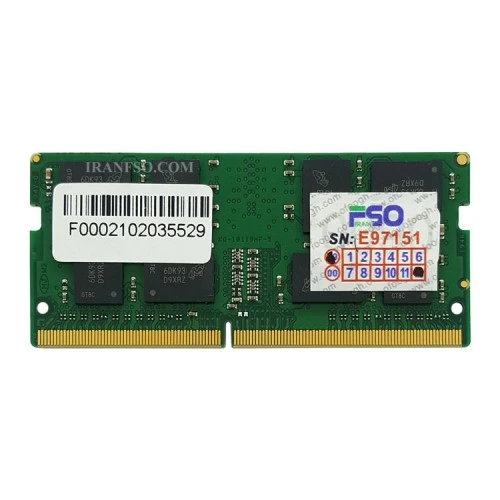 رم لپ تاپ 8 گیگ سامسونگ DDR4-2666 MHZ 1.2V یک سال گارانتی