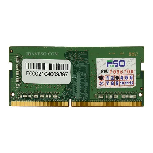 رم لپ تاپ 4 گیگ Samsung DDR4-2666 MHZ 1.2V شش ماه گارانتی