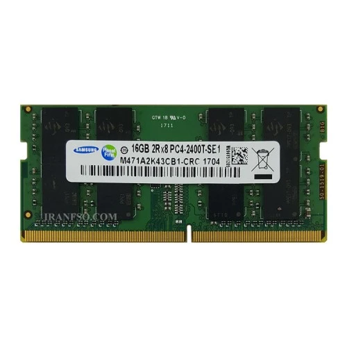 رم لپ تاپ 16 گیگ سامسونگ DDR4-2400 MHz 1.2V شش ماه گارانتی